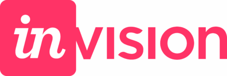 invision logo pink