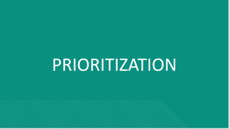 Prioritization