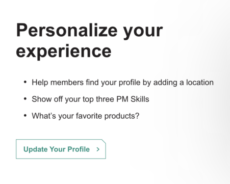 Explore new member features at Products That Count, including our enhanced member profile.