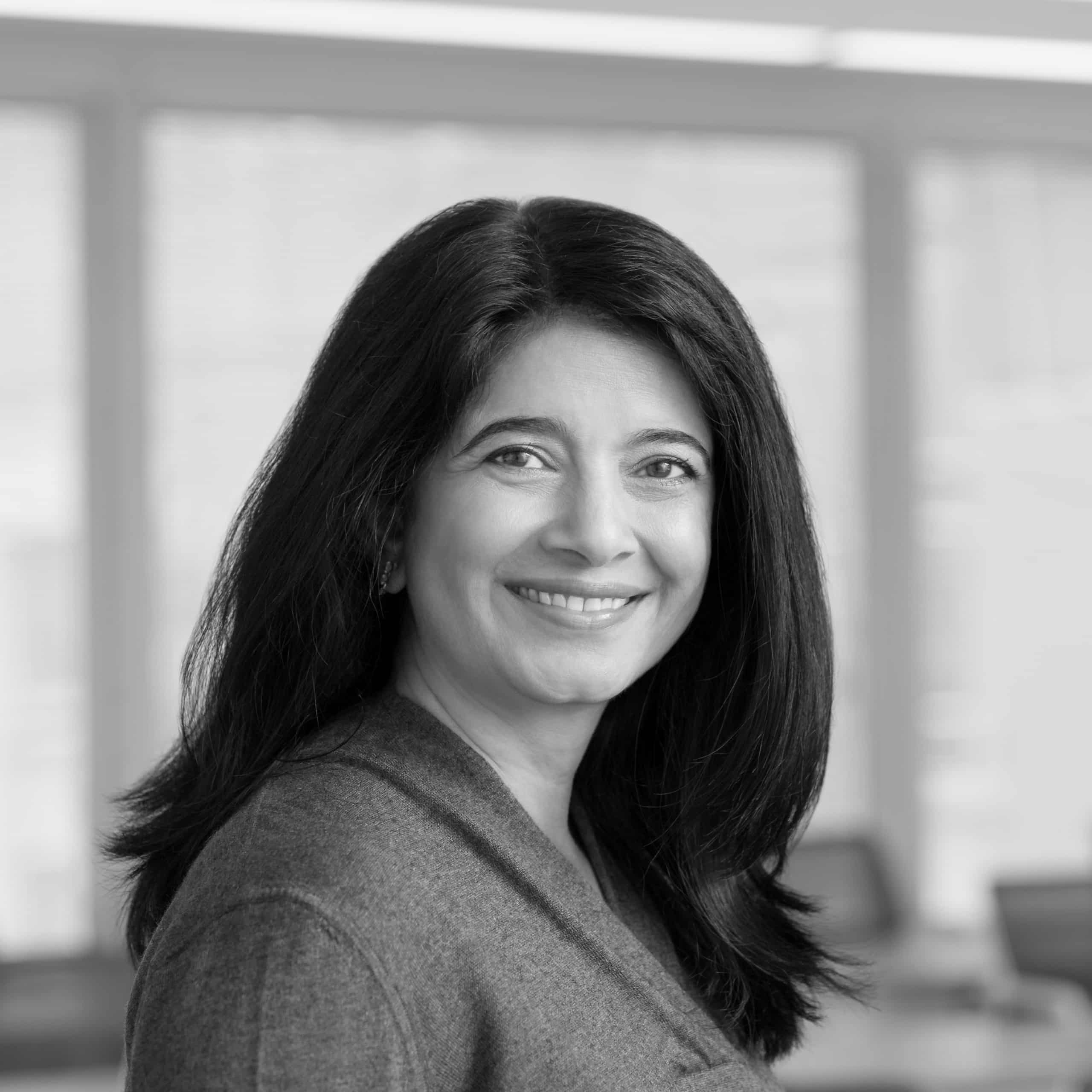 Smita Hashim BW Headshot