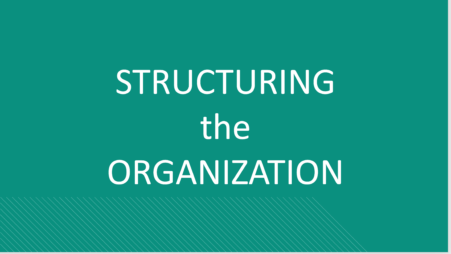 Structuring the Organization