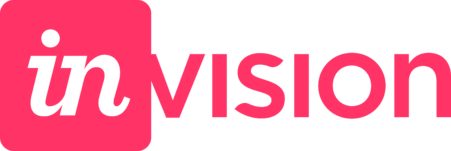 invision logo pink
